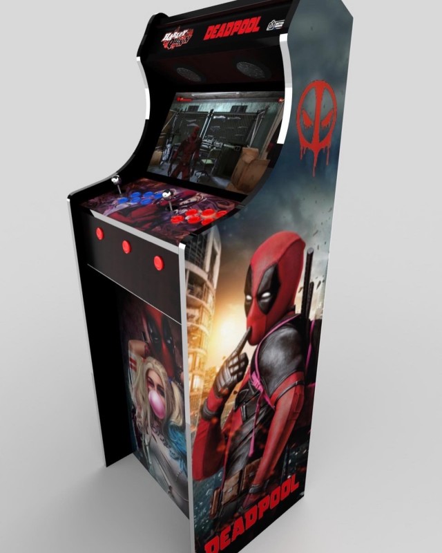 Borne Classique thème Deadpool image 3D