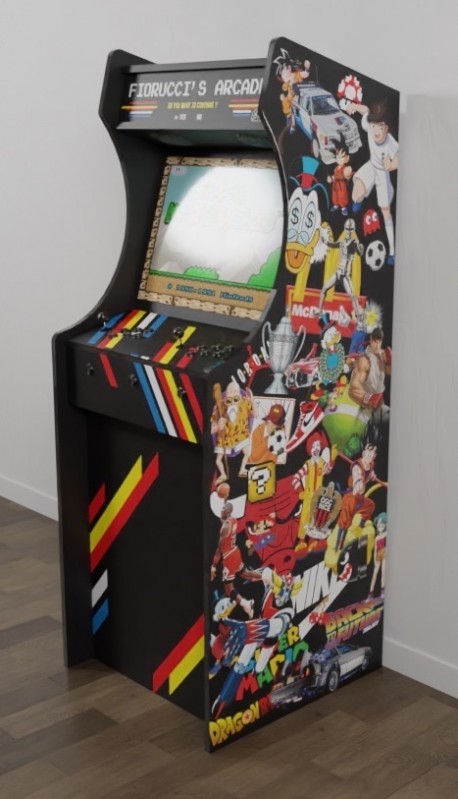 Borne XL image 3D thème Pop ART de coté