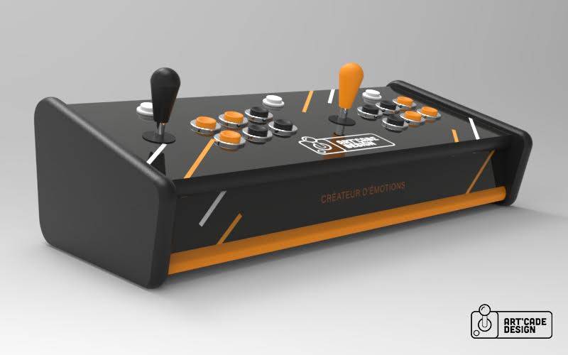 Console de jeux Art'cade Design full games  couleur noir