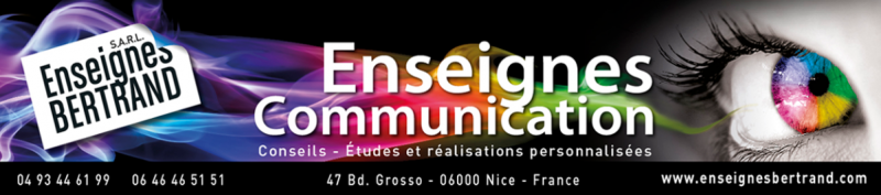 Fabricant d'enseignes Nice Enseignes Bertrand