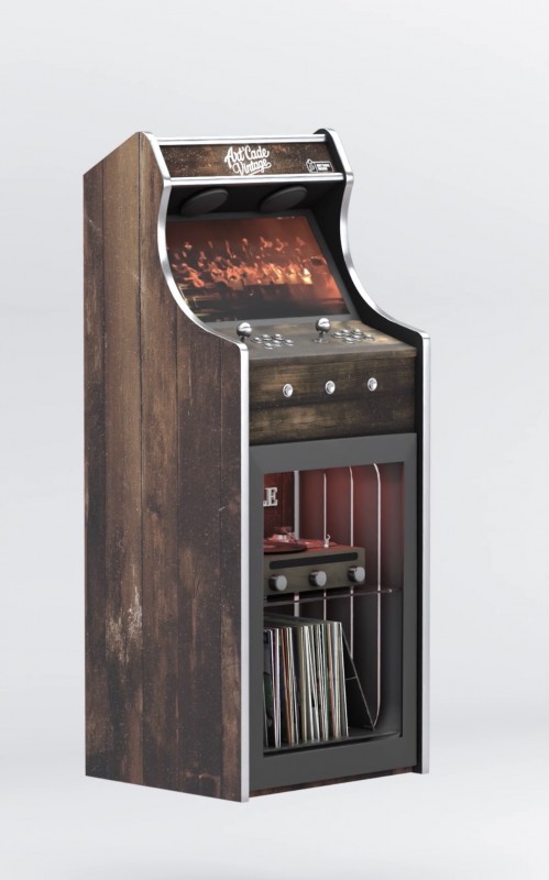 Borne Classic Combi avec Platine Vinyle inclut image 3D 